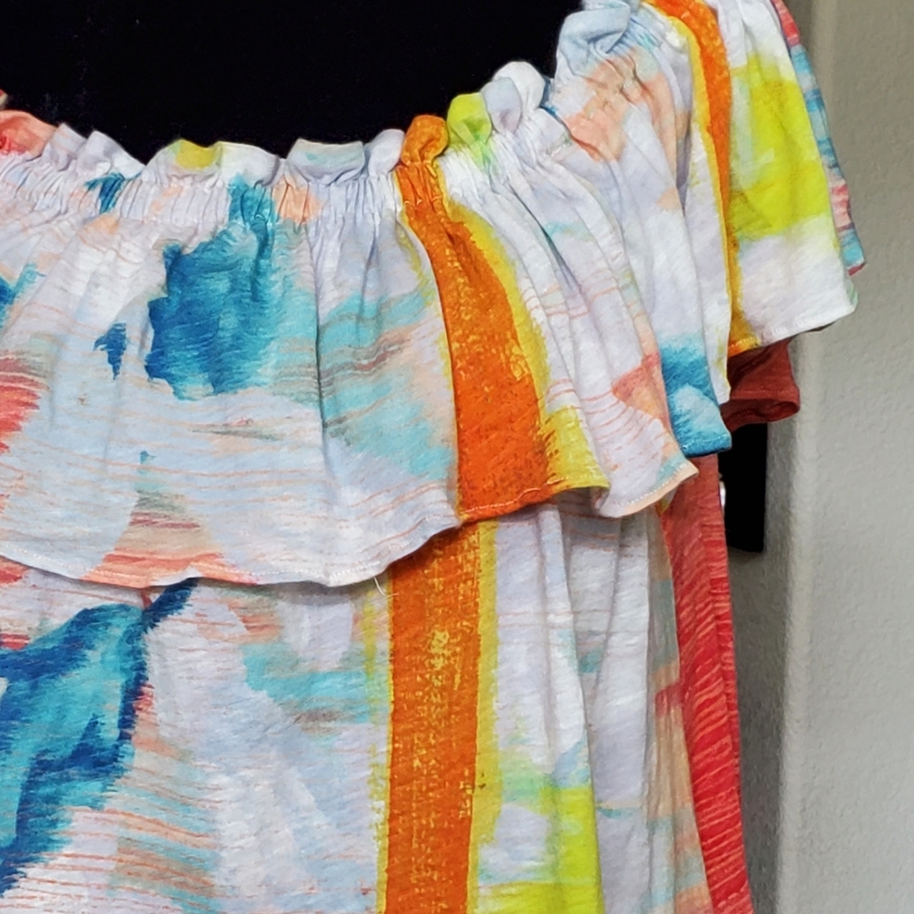 Meadow Rue colorful top. NWOT - Picture 5 of 10
